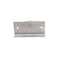 Chain Link 2 1/2" [2 3/8" OD] x 6" Wooden Fence to Post Line Adapter (Galvanized Pressed Steel)
