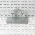 Chain Link 2 1/2" [2 3/8" OD] x 6" Wooden Fence to Post Line Adapter (Galvanized Pressed Steel)