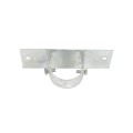 Chain Link 2 1/2" [2 3/8" OD] x 8" Wooden Fence to Post Line Adapter (Galvanized Pressed Steel)