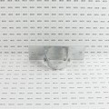 Chain Link 2 1/2" [2 3/8" OD] x 8" Wooden Fence to Post Line Adapter (Galvanized Pressed Steel)