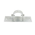 Chain Link 2 1/2" [2 3/8" OD] x 8" Wooden Fence to Post Line Adapter (Galvanized Pressed Steel)