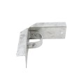 Chain Link 1 5/8" x 6" Wooden Fence to Post Corner Adapter (Galvanized Pressed Steel)