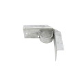 Chain Link 2" [1 7/8" OD] x 6" Wooden Fence to Post Corner Adapter (Galvanized Pressed Steel)