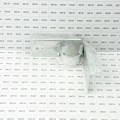 Chain Link 2" [1 7/8" OD] x 6" Wooden Fence to Post Corner Adapter (Galvanized Pressed Steel)