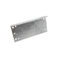 Chain Link 2" [1 7/8" OD] x 6" Wooden Fence to Post End Adapter (Galvanized Pressed Steel)