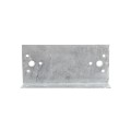 Chain Link 2" [1 7/8" OD] x 6" Wooden Fence to Post Line Adapter (Galvanized Pressed Steel)