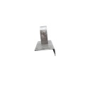 Chain Link 3" [2 7/8" OD] x 8" Wooden Fence to Post End Adapter (Galvanized Pressed Steel)
