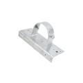 Chain Link 3" [2 7/8" OD] x 8" Wooden Fence to Post Line Adapter (Galvanized Pressed Steel)