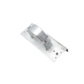 Chain Link 3" [2 7/8" OD] x 8" Wooden Fence to Post Line Adapter (Galvanized Pressed Steel)