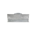 Chain Link 3" [2 7/8" OD] x 8" Wooden Fence to Post Line Adapter (Galvanized Pressed Steel)