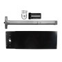 Chain Link DAC Standard Exit Bar Kit with 48" Detex Advantex Bar with Electric Latch Retraction & 12" Tall Black Plate