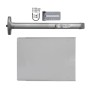 Chain Link DAC Standard Exit Bar Kit with 36" Detex Advantex Alarmed Bar with Silver Plate