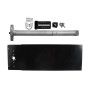 Chain Link DAC Premium Exit Bar Kit with 36" Detex Advantex Bar with Electric Latch Retraction & 12" Tall Black Plate