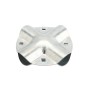 4 Way Connector Bracket Bolt on Bracket for 1 5/8" x 1 5/8" Round Post
