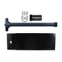 Chain Link DAC Standard Exit Bar Kit with 48" Detex Value Series Bar with Switch & 12" Tall Black Plate