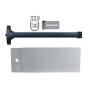 Chain Link DAC Standard Exit Bar Kit with 48" Detex Value Series Bar with Switch & 12" Tall Silver Plate