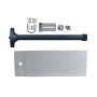 Chain Link DAC Superior Kit with 36" Detex Value Series Exit Bar with Switch & 12" Tall Silver Plate