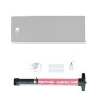 Chain Link Fence Gate DAC 36" Detex Superior Alarmed Exit Bar Kit with Mounting Plate and Lock Box (Anodized Aluminum)