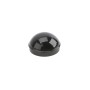 Chain Link Fence 2 1/2" [2 3/8" OD] Round Dome External Fence Black Post Cap (Die Cast Aluminum)