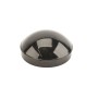 Chain Link Fence 4" Round Dome External Fence Black Post Cap (Die Cast Aluminum)