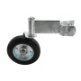 Chain Link Fence 360 Degree Swivel Swing Gate Wheel (6" Solid Rubber Wheel) for 1 3/8" Gate Frame