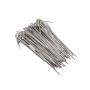 Chain Link 8 1/4'' Long Fence Ties [100 Quantity] for 2 1/2" [2 3/8" OD] Posts - Hook Fence Ties (Aluminum)