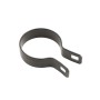 Chain Link 2 1/2" [2 3/8" OD] Beveled Black Brace Band [12 Gauge] - Rail End Band (Galvanized Steel)