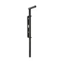 Chain Link 24" Drop Rod Assembly Kit - Heavy Duty Gate and Dumpster Drop Rod Bar (Black Galvanized Steel)
