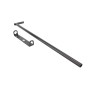 Chain Link 36" Drop Rod Assembly Kit - Heavy Duty Gate and Dumpster Drop Rod Bar (Black Galvanized Steel)