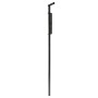 Chain Link 48" Drop Rod Assembly Kit - Heavy Duty Gate and Dumpster Drop Rod Bar (Black Galvanized Steel)