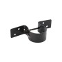 Wood to Steel Pipe Grip Tie 2 3/8" Round Post to Wood Fence Bracket - Powder Coated Black (Compare PGT2 Black)