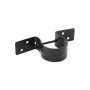 11-Gauge Wood to Steel Pipe Grip Tie 2 3/8" Round Post to Wood Fence Bracket - Powder Coated Black (Compare PGT2 Black)