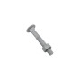 Chain Link 3/8" x 2 1/2" Carriage Bolt & Nut  (Hot Dip Galvanized Steel)