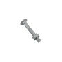 Chain Link 3/8" x 2 1/2" Carriage Bolt & Nut (Hot Dip Galvanized Steel)