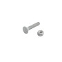 Chain Link 3/8" x 2" Carriage Bolt & Nut (Hot Dip Galvanized Steel)