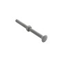 Chain Link 3/8" x 4 1/2" Carriage Nut & Bolt (Hot Dip Galvanized Steel)