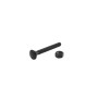Chain Link 5/16" x 2 1/2" Carriage Bolt & Nut (HDG & Powder Coated Black)