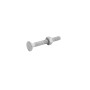 Chain Link 5/16" x 2 1/2" Carriage Bolt & Nut (Hot Dip Galvanized Steel)
