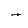 Chain Link 5/16" x 2" Carriage Bolt & Nut (HDG & Powder Coated Black)