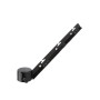 Chain Link 3" [2 7/8" OD] Black Post Corner Barb Wire Arm - Terminal Post Barb Arm (Pressed Steel)