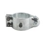 4 1/2" (4 1/2" OD) Industrial Round Post Collar Hinge - Back Bolt Style Gate Hinge (Set Screw) HDG Pressed Steel - CHBB-412