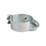 6 5/8" (6 5/8" OD) Industrial Round Post Collar Hinge - Back Bolt Style Gate Hinge (Set Screw) HDG Pressed Steel - CHBB-658