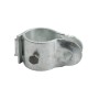 3" (2 7/8" OD) Industrial Round Post Collar Hinge - Hook & Eye Interlocking Style Gate Hinge (Set Screw) HDG Pressed Steel - CHHE-3