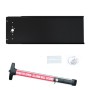 Chain Link Fence Gate DAC 48" Black Detex Standard Alarmed Exit Bar Kit with Mounting Plate (Anodized Aluminum)