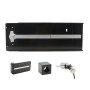 Chain Link Fence Gate DAC 42" Black Deluxe Panic Exit Bar Kit with Lockbox & Mounting Plate   (Aluminum)