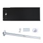 Chain Link Fence Gate DAC 42" Black Deluxe Panic Exit Bar Kit with Lockbox & Mounting Plate   (Aluminum)