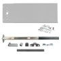 Chain Link Fence Gate DAC 48" Detex Superior Exit Bar Kit with Mounting Plate and Lock Box (Anodized Aluminum)