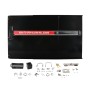 Chain Link Fence Gate DAC 48" Black Detex Superior Alarmed Exit Bar Kit with Adjustable Mounting Plate & Lock Box (Anodized Aluminum)