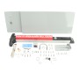 Chain Link Fence Gate DAC 36" Detex Superior Alarmed Exit Bar Kit with Mounting Plate and Lock Box (Anodized Aluminum)
