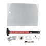 Chain Link Fence Gate DAC 36" Detex Superior Alarmed Exit Bar Kit with Adjustable Mounting Plate & Lock Box (Anodized Aluminum)